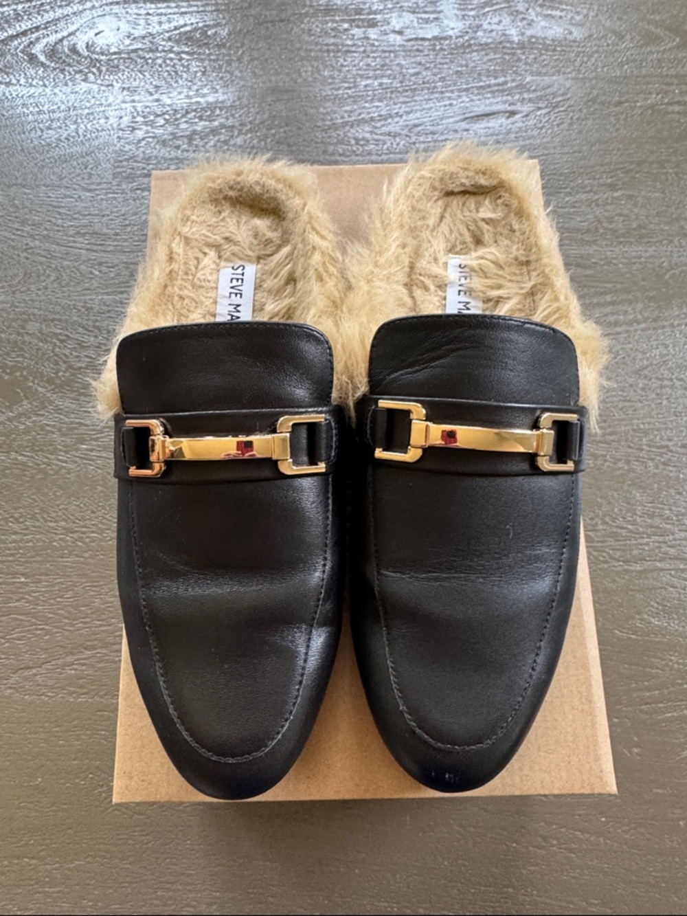 Steve Madden Khloe Black Leather, size 9.5